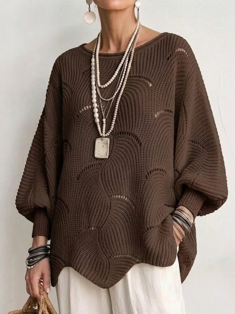 Velira – Ondulato a Maglia Aperta Maglione