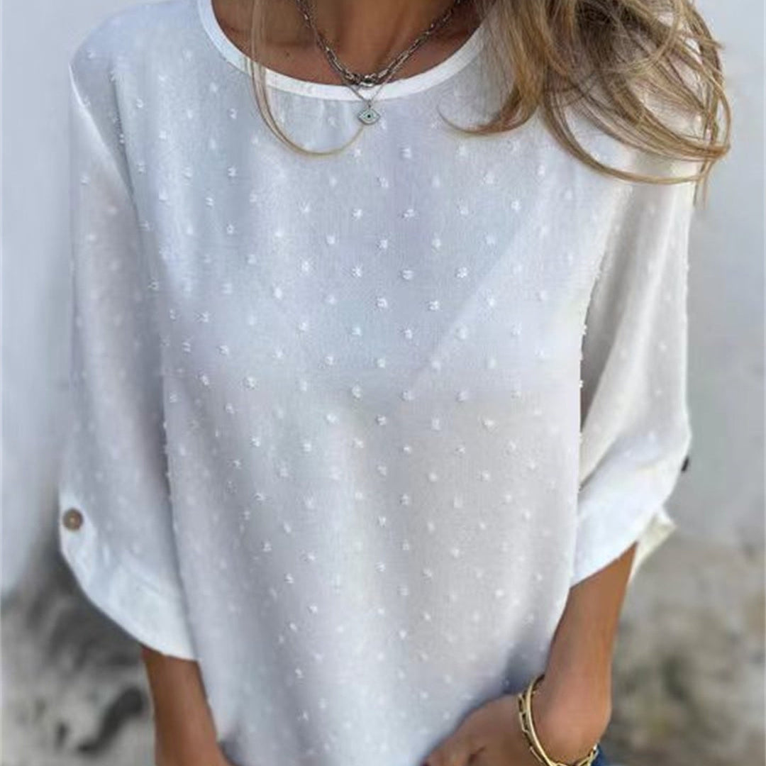 Avenna – Collo Rotondo Jacquard Top