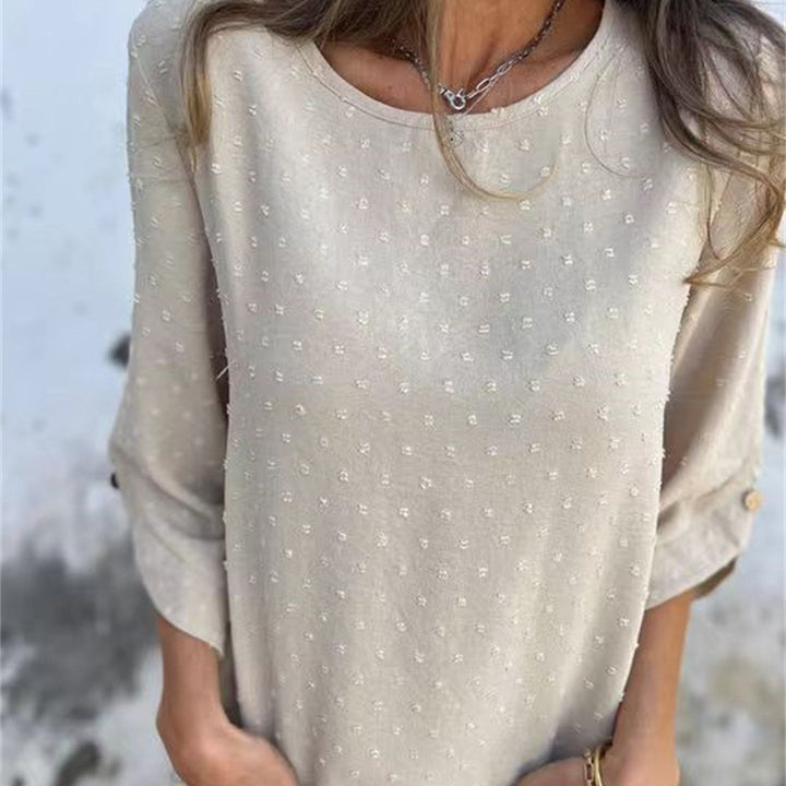 Avenna – Collo Rotondo Jacquard Top