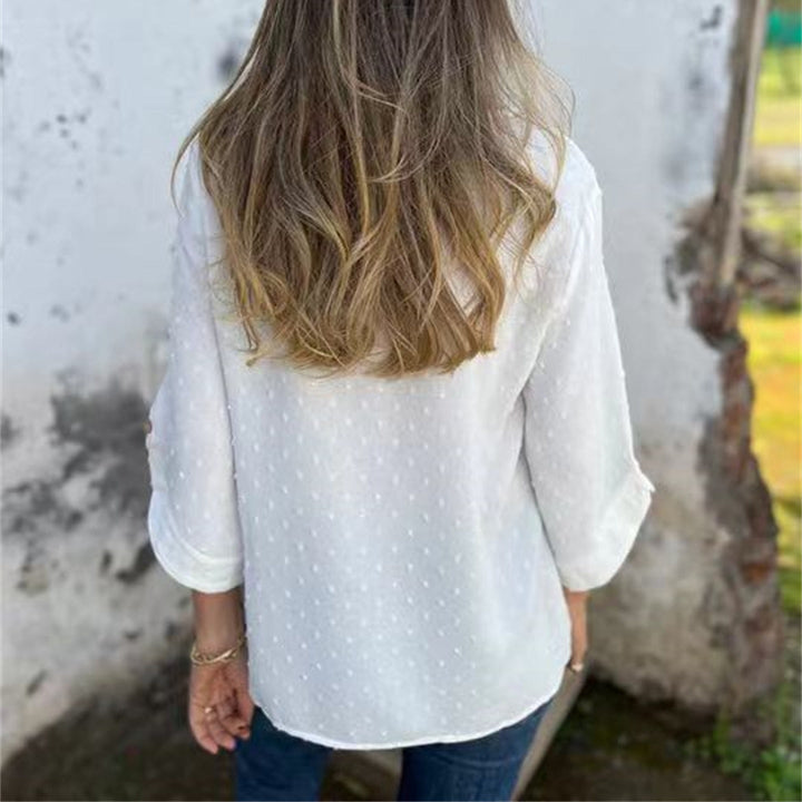 Avenna – Collo Rotondo Jacquard Top