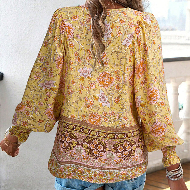 Calira – Collo a V e Laccetti – Cotone – Camicia