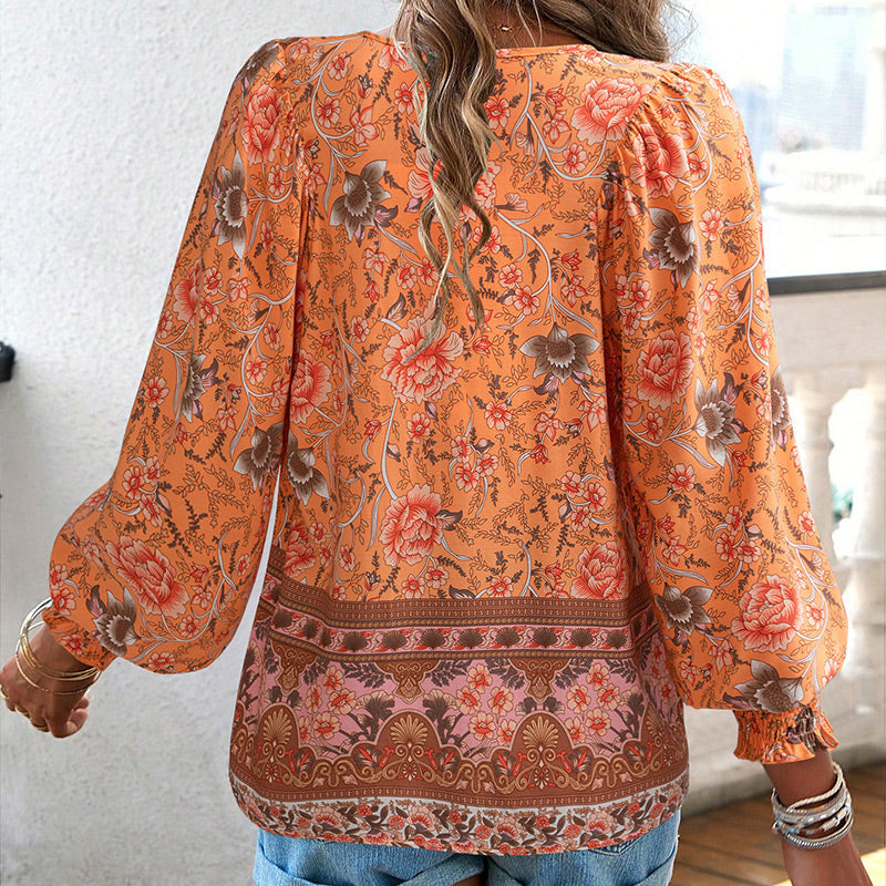 Calira – Collo a V e Laccetti – Cotone – Camicia