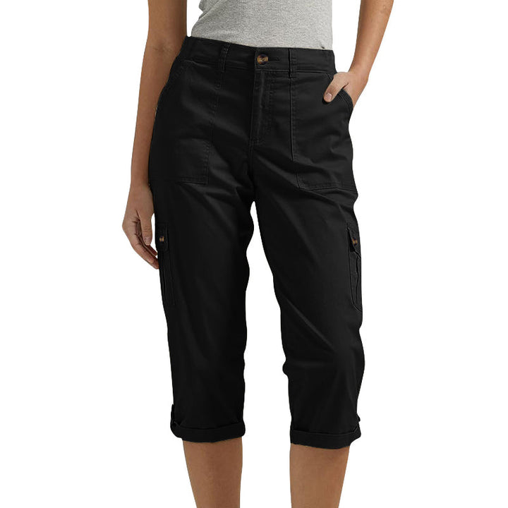 Orelyn – Multitasche, Tessuto Elasticizzato, Pantaloni Cargo Capri