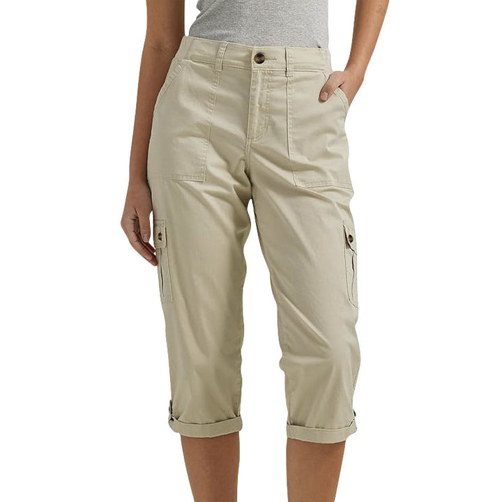 Orelyn – Multitasche, Tessuto Elasticizzato, Pantaloni Cargo Capri