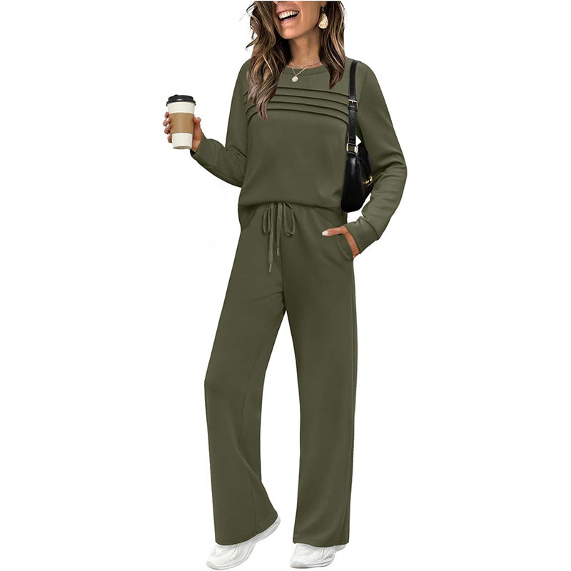 Noreli – Collo Rotondo, Maglia Stretch, Completo in Maglia