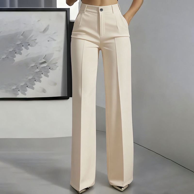 Sloane - Pantaloni in Crepe a Vita Alta