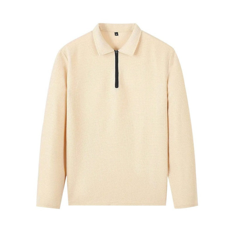 Marlowe - Maglione in maglia a nido d'ape con zip a un quarto