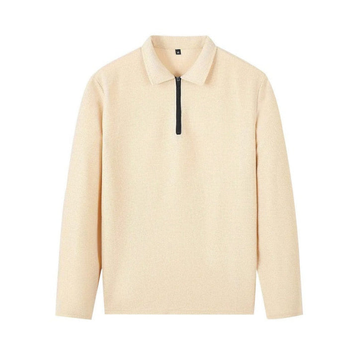 Marlowe - Maglione in maglia a nido d'ape con zip a un quarto