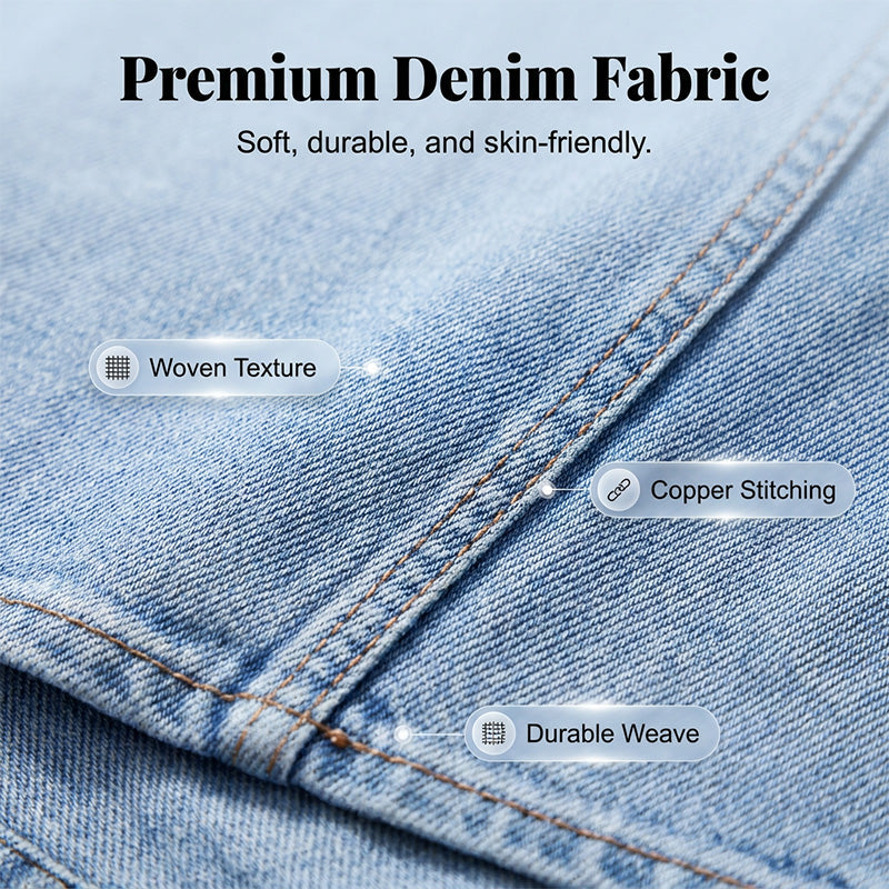 Tivara – Spacco Anteriore in Denim Gonna