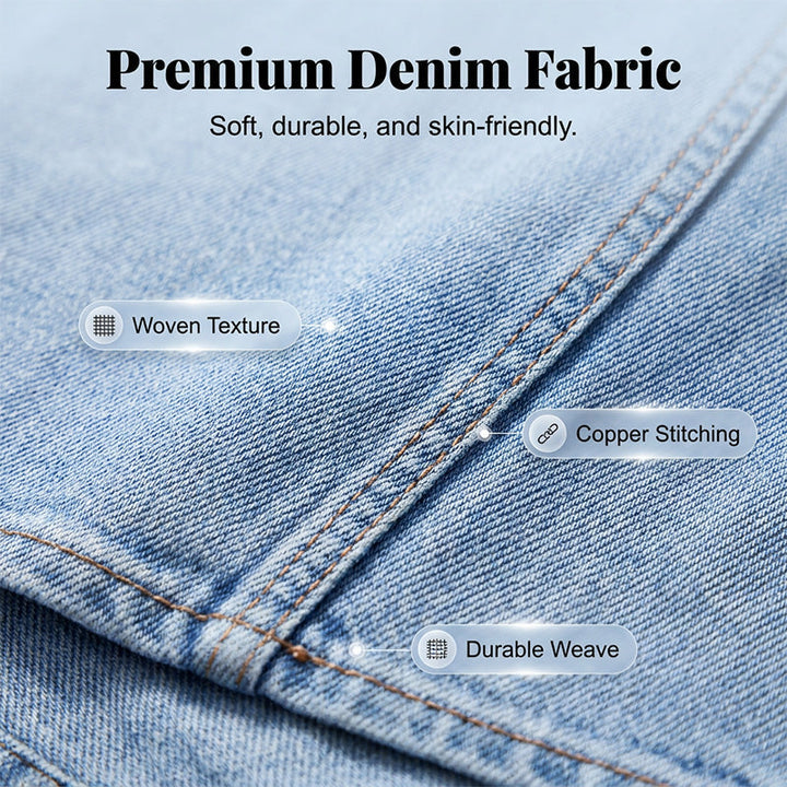 Tivara – Spacco Anteriore in Denim Gonna