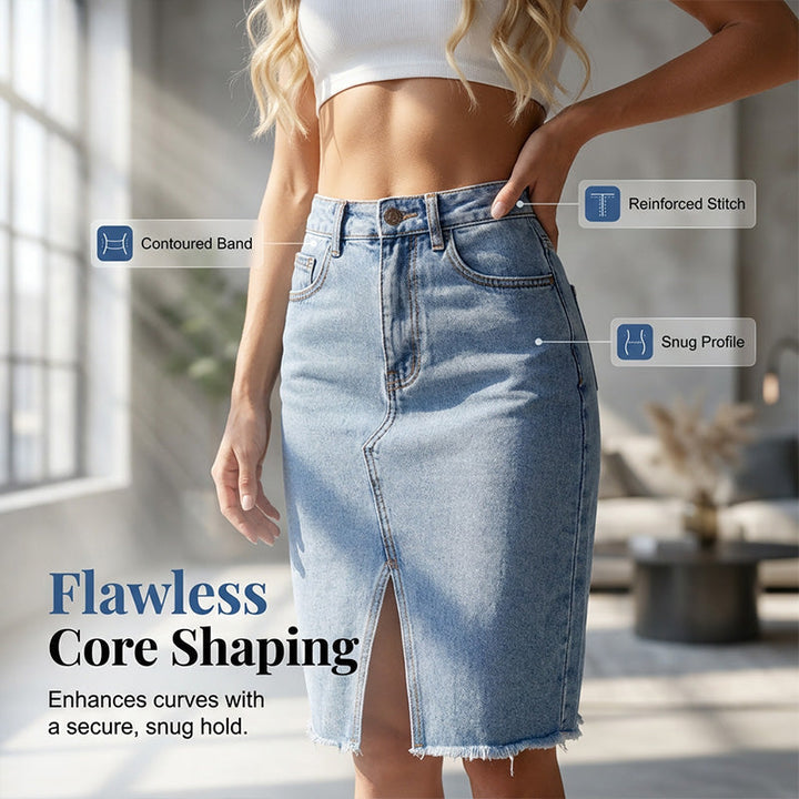 Tivara – Spacco Anteriore in Denim Gonna