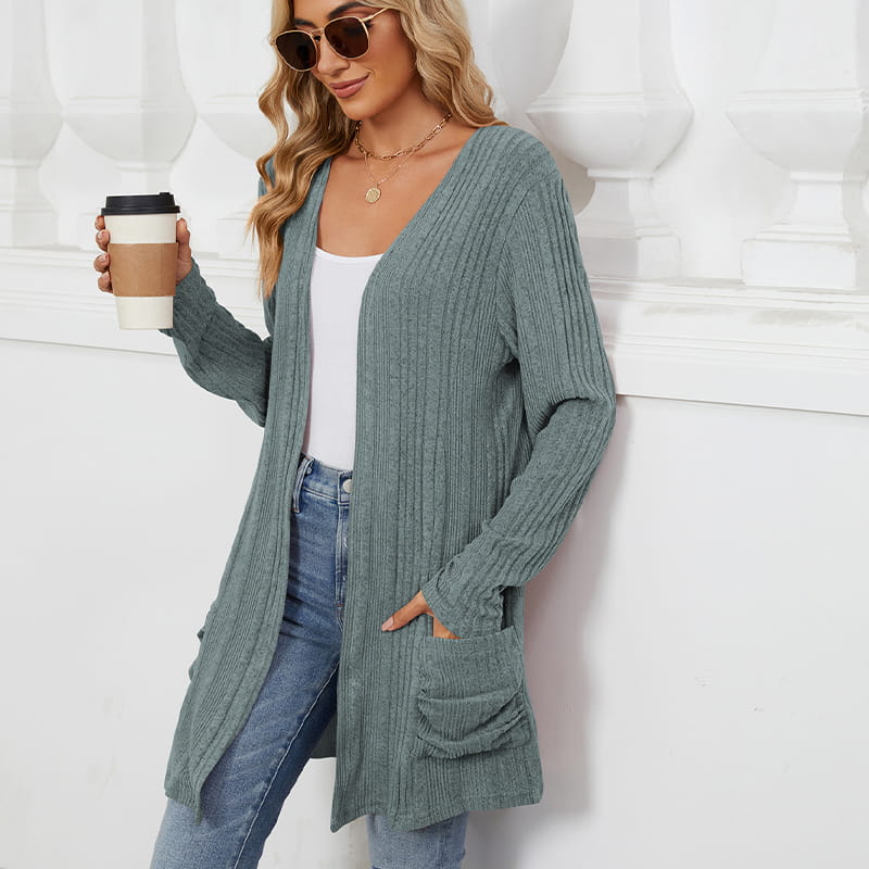 Virela – Apertura Anteriore in Maglia Cappotto