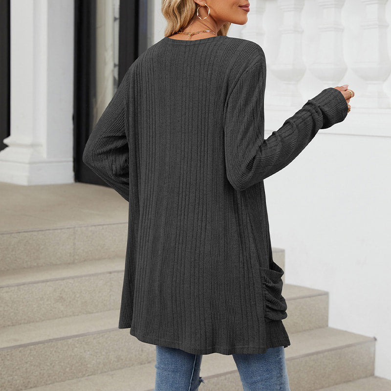 Virela – Apertura Anteriore in Maglia Cappotto