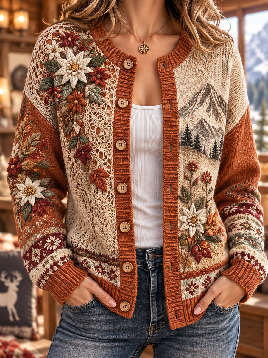 Nelira – Con Stampa in Maglia, Cardigan